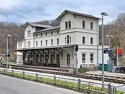 Empfangsgebäude des Bahnhofs Balduinstein