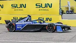 Maximilian Günther im Maserati Tipo Folgore beim Berlin E-Prix