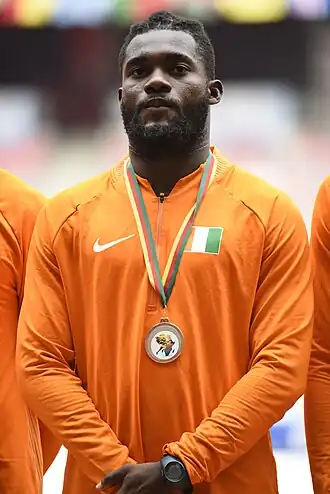 Gnamien Nehemie N'Goran bei den Afrikameisterschaften 2024 in Douala