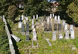 Zaun des westlichen Teils des Jüdischen Friedhofs (1928 erweitert)