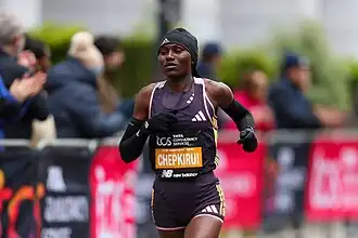 Sheila Chepkirui beim London-Marathon 2024