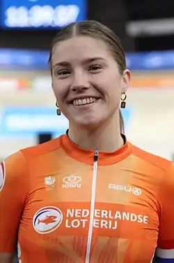 Lisa van Belle bei der Bahn-EM 2024