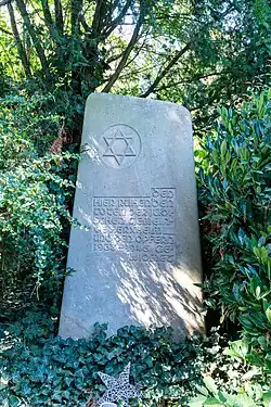 Gedenkstein auf dem Jüdischen Friedhof