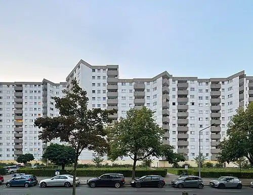 Lipschitzhöfe, Entwurf Wolfgang Dommer, Ausführung 1971–1973