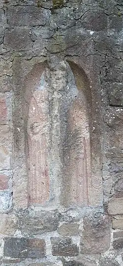 Verwitterte Sandsteinfigur