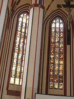 Links Adam bis Noah, Mittelfenster Leben Christi