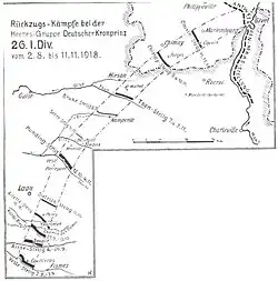 Rückzugskämpfe der 26. Inf.Div.