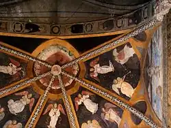 Deckenfresken musizierende Engel, mit Butinone, Kapelle Grifo in San Pietro in Gessate