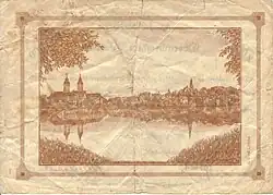 2-Millionen-Mark-Schein der Stadt Waldsee – Rückseite