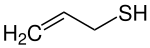 Strukturformel von 2-Propen-1-thiol