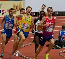 Jonas Leanderson (gelbes Trikot) – Rang&nbsp;sechs