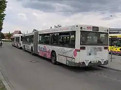 AVG Bus (ex SWA Bus) 2005 auf der Linie 39 vom Typ MAN NG 272(2) an der Haltestelle Inninger Straße