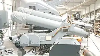 Bofors 375-mm-U-Boot-Abwehrraketenwerfer in der Wehrtechnischen Studiensammlung Koblenz