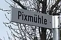 Straßenschild Pixmühle