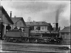 Güterzuglok D&nbsp;3/4 Nr. 97, gebaut 1885 von der SCB, hier als SBB Nr. 3892