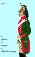 3e régiment de dragons ex Bourbon-Dragons 1791