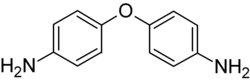 Strukturformel von 4,4′-Oxydianilin