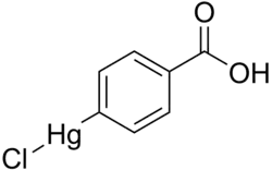 Struktur von 4-Chlormercuribenzoesäure