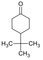Strukturformel von 4-tert-Butylcyclohexanon