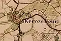 Kervenheimer Mühle auf der Urkatasterkarte 1843