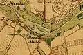 Viller Mühle auf der Urkatasterkarte 1843