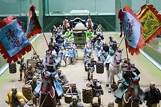 Nachgestellte Straßenszene