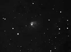 Scheila im Staubauswurf am 12. Dezember 2010