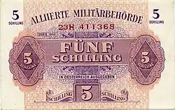 5 Schilling Vorderseite