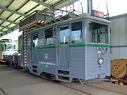 ATw 628 ist einsatzfähig, er kommt u. a. bei Arbeiten an der Oberleitung zum Einsatz.