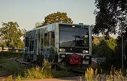 LVT/S der Dessau-Wörlitzer Eisenbahn vor der Fahrzeug-Technik Dessau