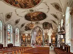 Blick nach Osten auf die Altäre, 2020