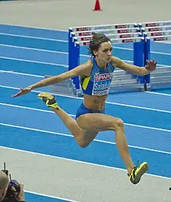 Weltmeisterin Olha Saladucha – im Jahr zuvor war sie&nbsp;Europameisterin