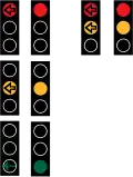 Rot = Stopp!. Rot + Gelb = Es wird grün. Grün = Fahren!. Gelb = Stoppen, aber fahren, wenn Sie nicht imstande sind, zu stoppen!