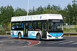 Higer Brennstoffzellenbus in Peking