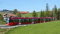 Tango ABe 8/12 zwischen Sammelplatz und Hirschberg