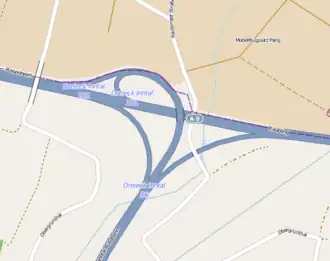 Übersichtskarte Autobahndreieck Inntal