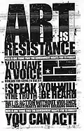 „Art is resistance“