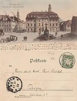Ansichtskarte aus Erlangen – 1901