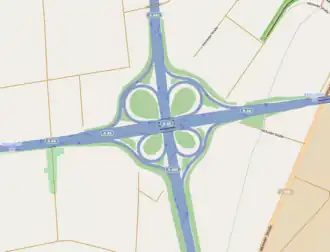 Übersichtskarte Autobahnkreuz Werl