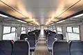 Modernisierter Innenraum der 1. Klasse