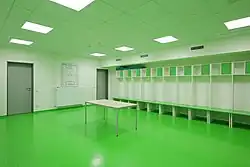 Kabine im AOK Stadion