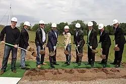 Spatenstich für das Stadion (2013)