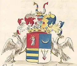 Freiherrenwappen derer von Ferber (1789)