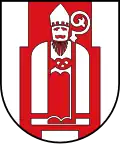 Wappen von Ischgl (Tirol) mit Brezel