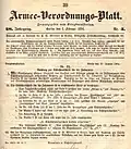 Nachtrag zur Schützenschnur aus dem Armee-Verordnungs-Blatt von 1894.
