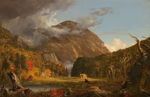 A View of the Mountain Pass Called the Notch of the White Mountans – Gemälde von Thomas Cole, 1839
