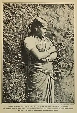 Hindu-Dame aus einer der höheren Abteilungen der Sudra-Kaste.