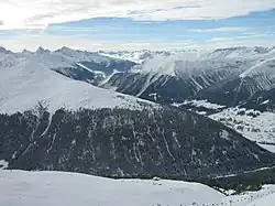 Foto einer Bergkette