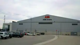 Unten: Die ABB Arena Syd (2013)