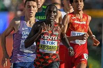 Abel Kipsang – in einer weiteren Szene aus dem 1500-Meter-Finale – kam auf den siebten&nbsp;Platz